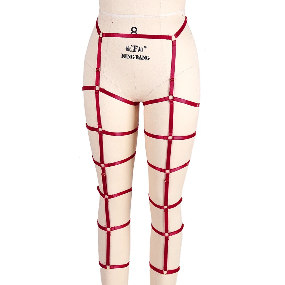 

Punk Clothes Garter Stockings Belt Harajuku Goth Body Harness Bondage Straps Suspender Hollow Out Women Underwear Sexy Lingerie