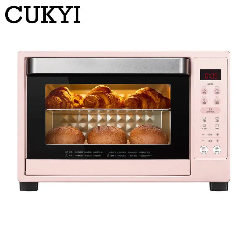 

CUKYI Intelligent Touch panel Control Digital Ovens Electric Household Baking Oven multifunctional 35L Capacity