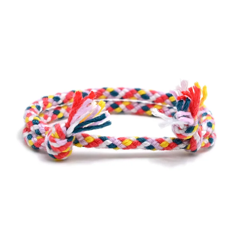 Meetvii Handmade Colorful Rope Lucky Bracelets For Women Girls Gifts Couple Tassel Fashion Jewelry Adjustable Braided Bracelets