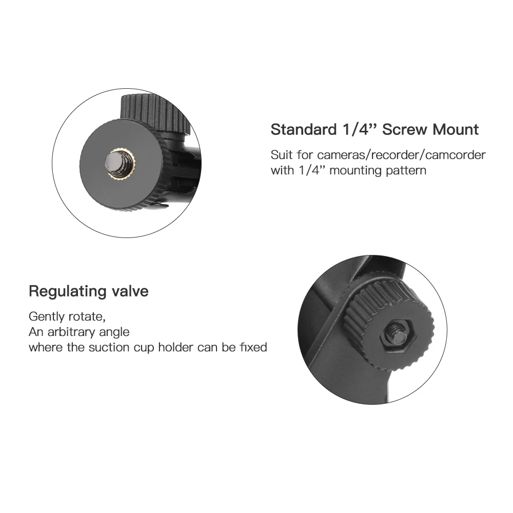 Присоска 7 см для OSMO SJ4000, Xiaomi Yi 4 K, Mijia 4 k, H9, Gopro Hero 9, 8, 7, 6, 5, Black, с адаптером для штатива, спортивный аксессуар Go Pro