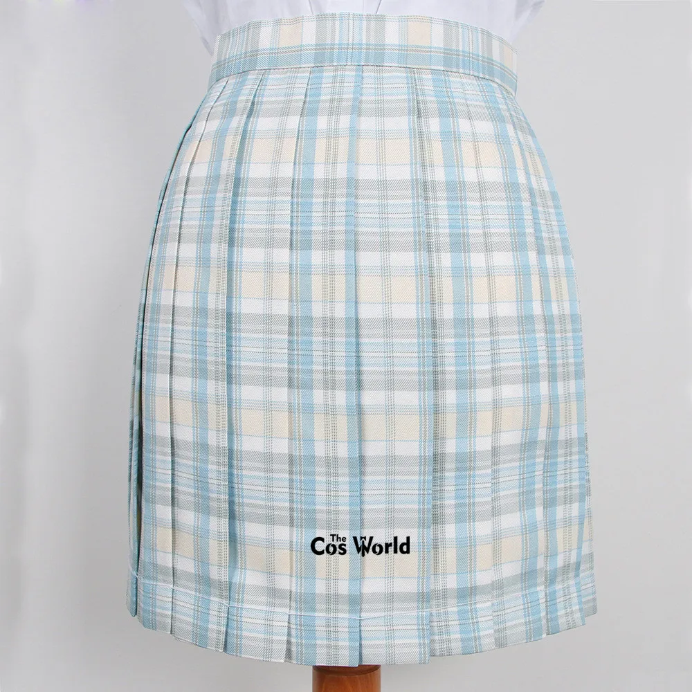 [Twilight] Girl's Women's Japanese Summer High Waist Pleated Plaid Skirts For JK School Uniform Students Cloths