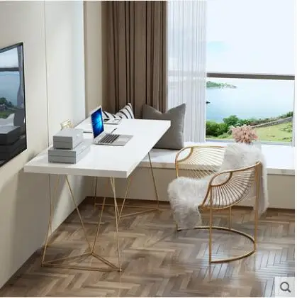 

Solid wood computer desk desktop contracted desk Nordic style simple writing desk bedroom modern desk household desk