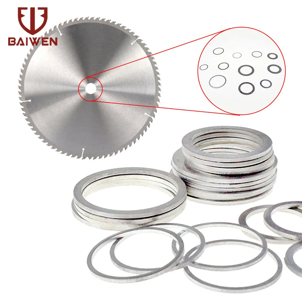 16MM-50MM Kreissäge Klinge Reducting Ringe Umwandlung Ring Adapter Washer Schneiden Disc Innere Loch Adapter Ringe