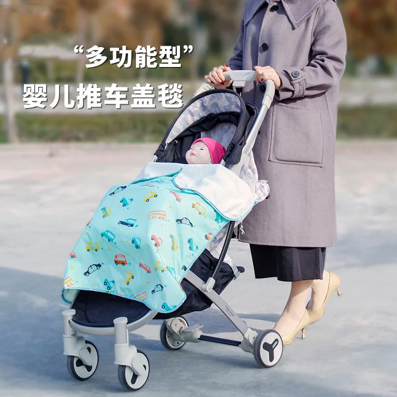 Windproof Blanket Stroller Baby Carrier Cover Infant Carriage Blanket Winter Outdoor Baby Warm Cloak Foot Cover Waterproof Mat