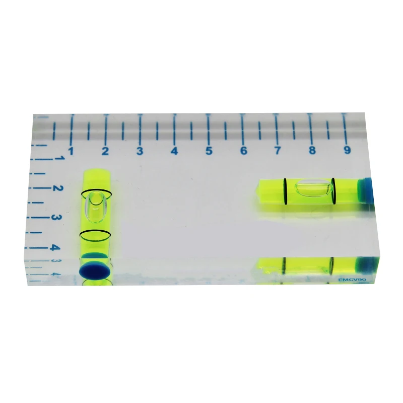 High Magnetic Ruler Precision Spirit Level Two Direction Magnetic Level Transparent Magnetic Level Bubble Horizontal Leveler