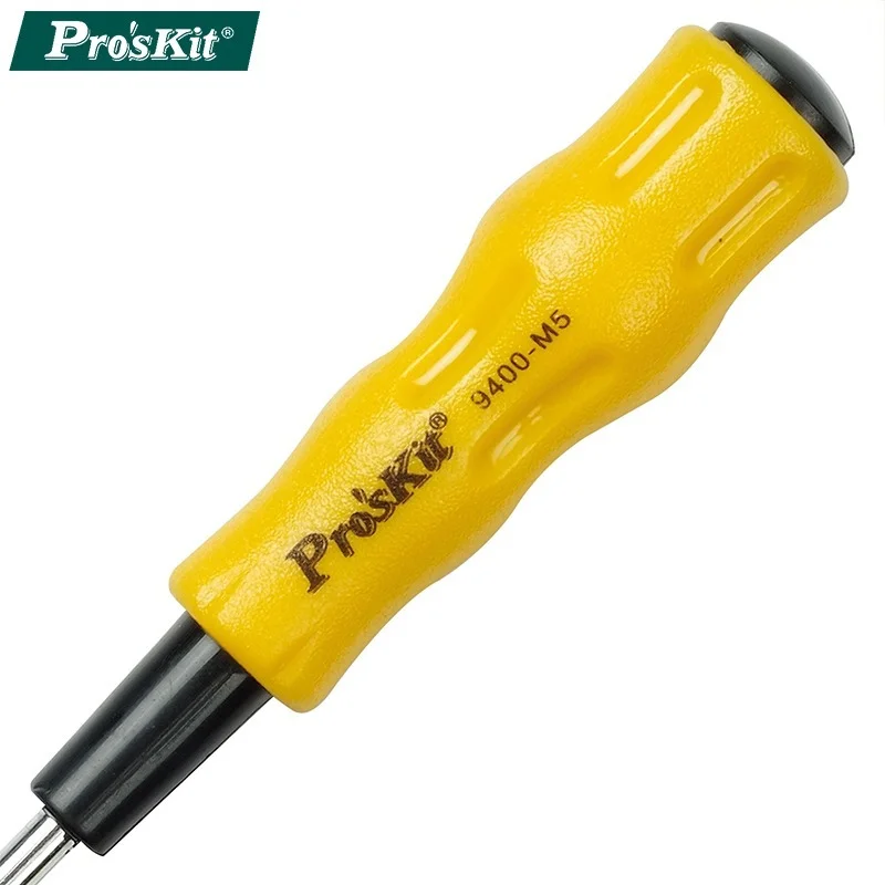 7Pcs Proskit 1PK-9402 Ultra-thin wall precision socket screwdriver two-color soft handle suitable for electronic computer repair