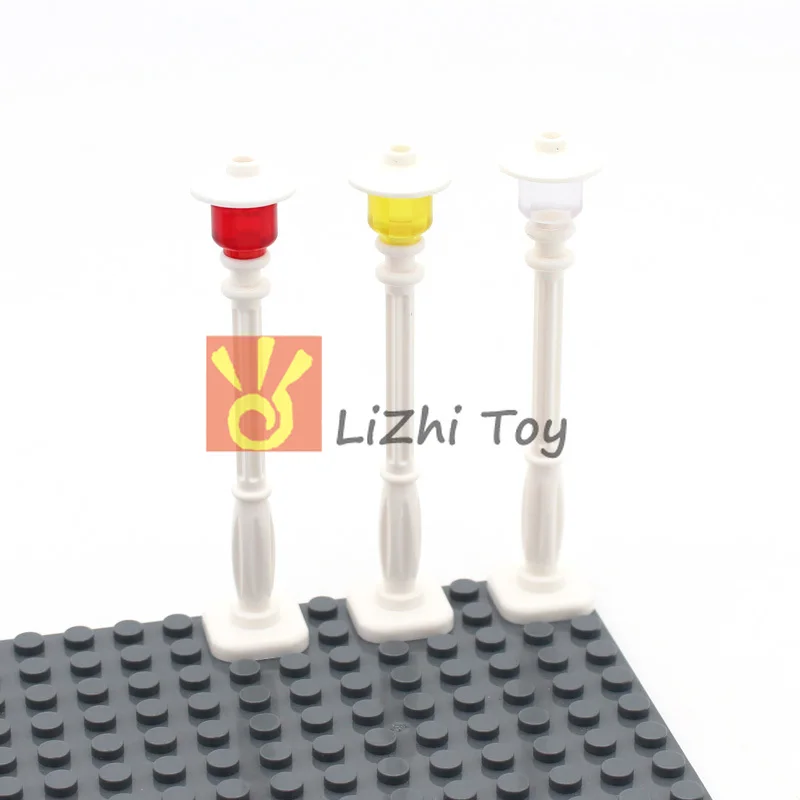 MOC Bricks 2039 Support 2x2x7 Lamp Post 6 Base Flutes DIY Enlighten Building Block Educational Toys Compatible with All Brands