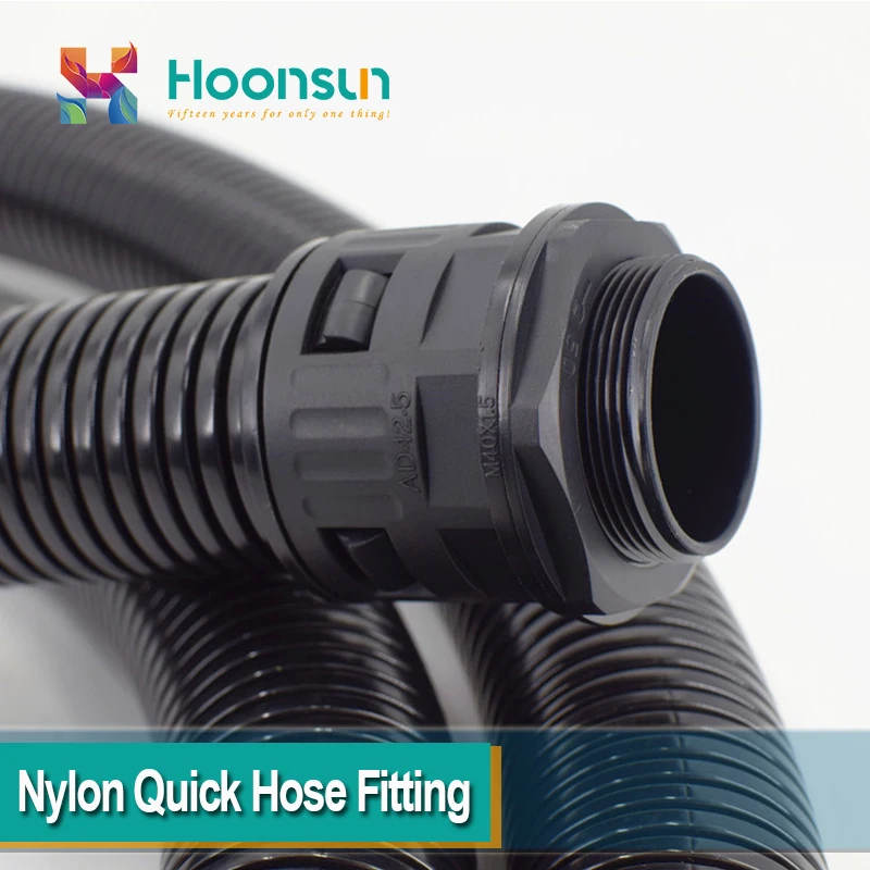 10 pcs AD54.5 Nylon Quick Hose Fitting  Hose Joint For Flexible Pipe Connector M50 M63 PG42 PG48