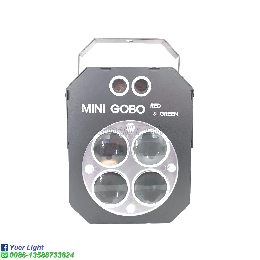 Newest Mini LED 8X3W RGBW 4IN1 Patterns Effect Light Stage Laser Pattern Projector Stage Beam Light For Disco Party Wedding