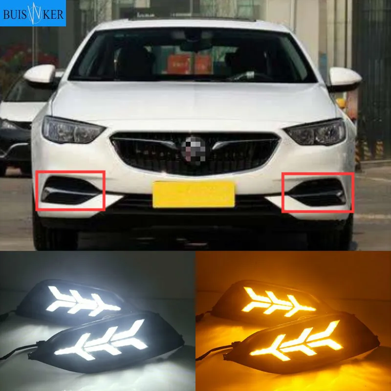 

For Buick Regal 2017-2020 Fog lamp ABS 12V DRL LED Daytime Running Lights