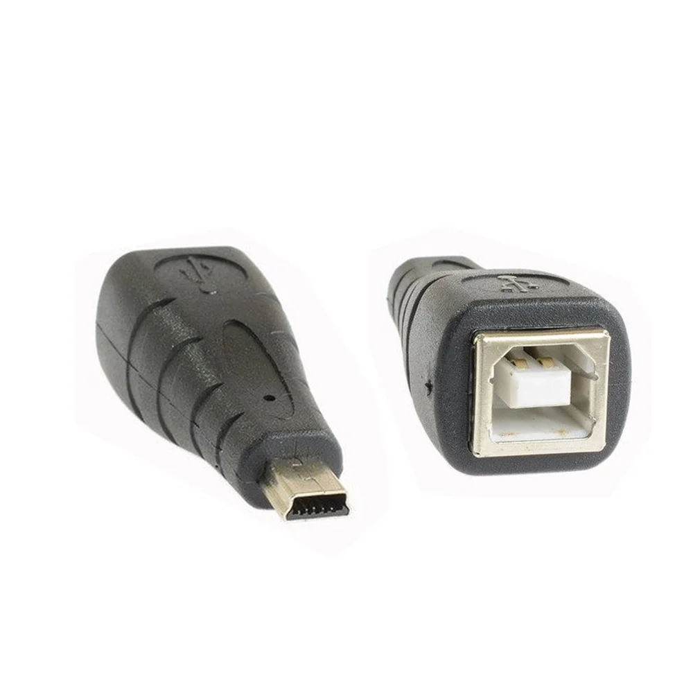 Mini Micro USB 5pin stecker auf USB 2,0 B Typ Weibliche Drucker Scanner Adapter stecker M/F Hohe qualität