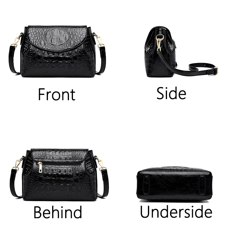 Luxury Brand Handbags For Women 2023 Sac A Main Ladies Crocodile Pattern Leather Crossbody Bags Designer New Shoulder Bag Bolsos