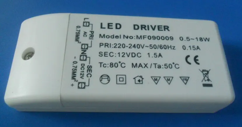 

20PCS/LOT xmas Promotions Constant voltage LED Driver Transformer Power Supply DC 12V 0.5w-18W Promotion lowest price