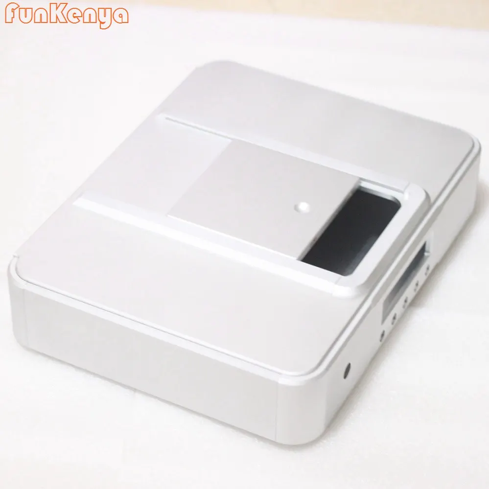 430X80X330mm Audio CD Player Chassis Aluminum Enclosure Headphone AMP Case Power Amplifier DIY Housing New Curved Design Shell