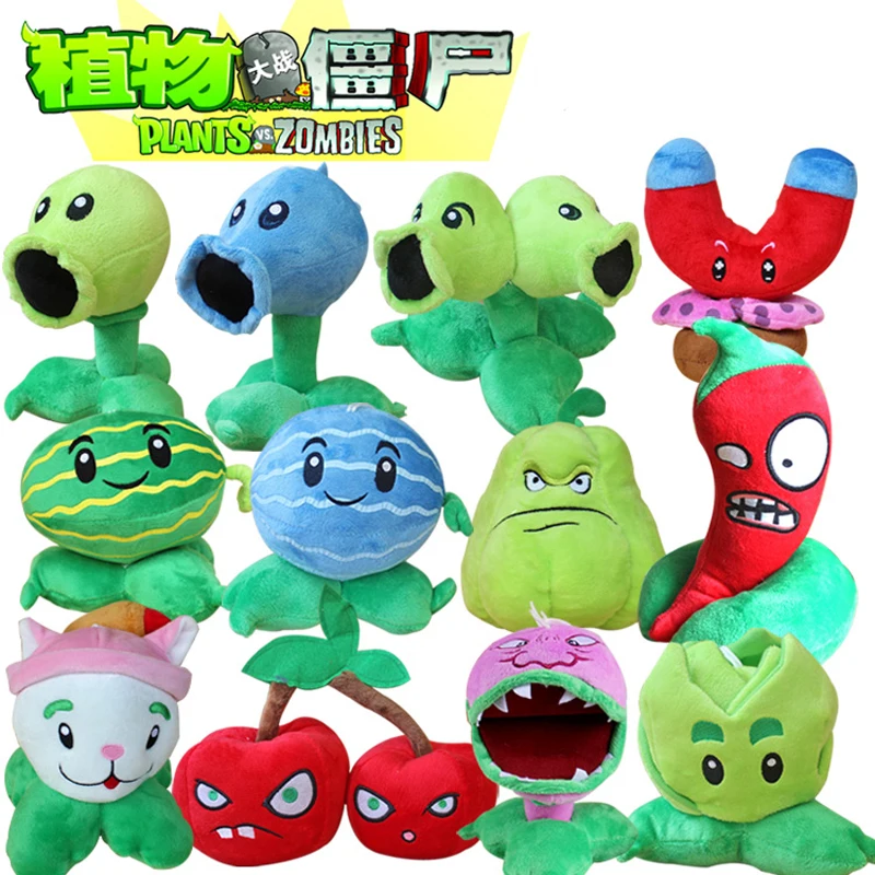 

12Pcs/Lot 13-20cm Plants vs Zombies PVZ Plants Plush Toys Doll Soft Stuffed Toys Brinquedos for Kids Children Christmas Gifts