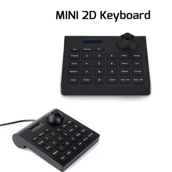 Mini controlador de teclado cctv com joystick de 2 eixos para dvr ptz speed dome câmera pan tilt zoom pelco protocolo p/d controle rs485