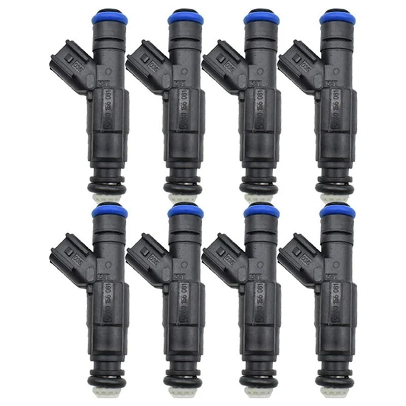 8Pcs Fuel Injector Nozzle for Marine Mercruiser V8 350  5.0 4.3L 6.2L 0280156081