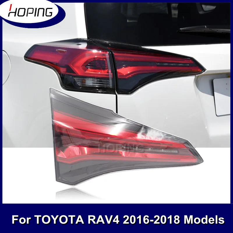 

Hoping Rear Bumper Inner LED Tail Lights Tail Lamp For TOYOTA RAV4 2016 2017 2018 Brake Stop Taillight