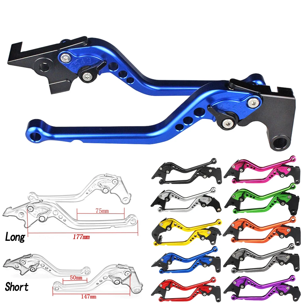 

Long & Short Motorcycle CNC Adjustable Brake Clutch Levers For Suzuki HAYABUSA GSXR1300 GSX1300R 1999-2007 GSX1400 2001-2007