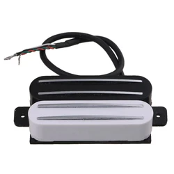 Black White Dual Rail Twin Pickup 18K Resistance for Electric Guitar