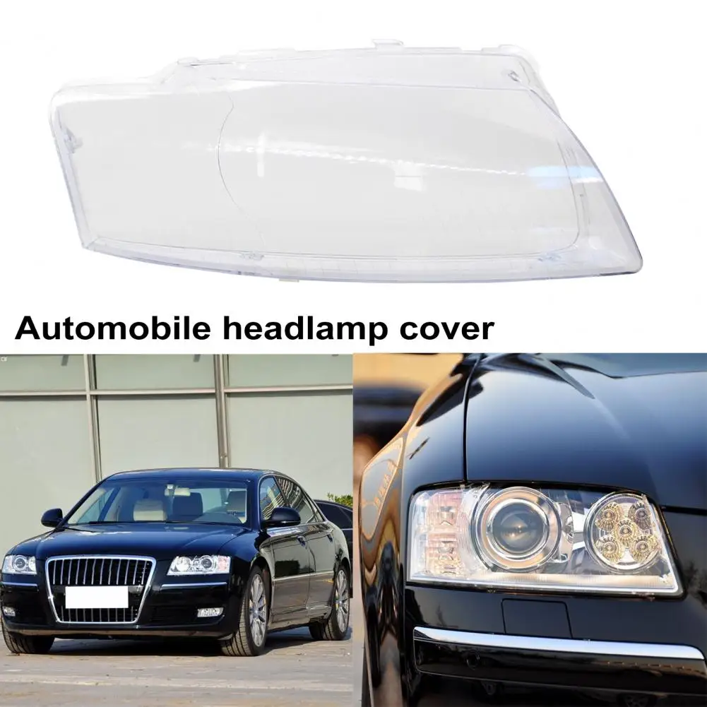 Headlight Cover Glass Lampcover Left Right Wear Resistant Headlamp Cover 4E0941003BE for Audi A8 D3 05-10 Car Accessory