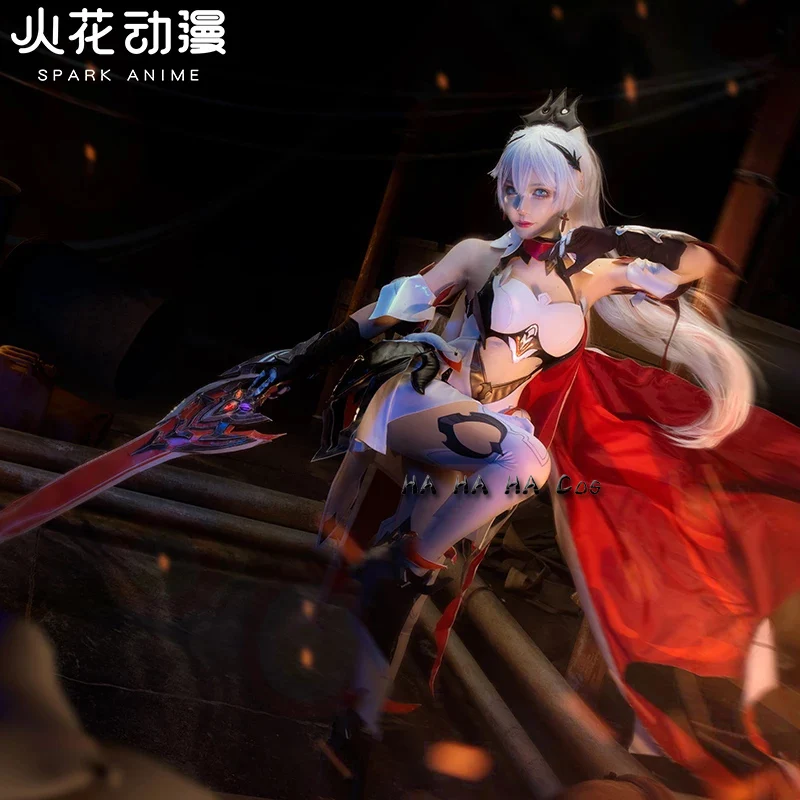 Honkai Impact 3 Kiana Kaslana Game Suit Sexy Dress Cloak Uniform Anime Cosplay Costume Halloween Women Outfit NEW Full Set Wig