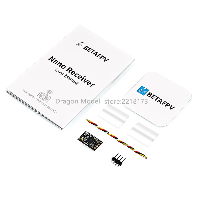 BETAFPV ELRS Nano Receiver Best Performance in Speeds Latency Range ExpressLRS Optional 2.4G/915MHz/868MHz for RC Racing Drone