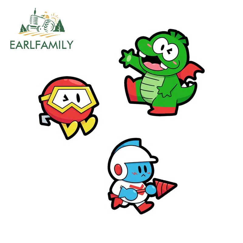 EARLFAMILY 13cm x 11.6cm for Dig Dug Friends Car Stickers Vinyl Decals Windshield Waterproof Surfboard Sunscreen Custom Printing