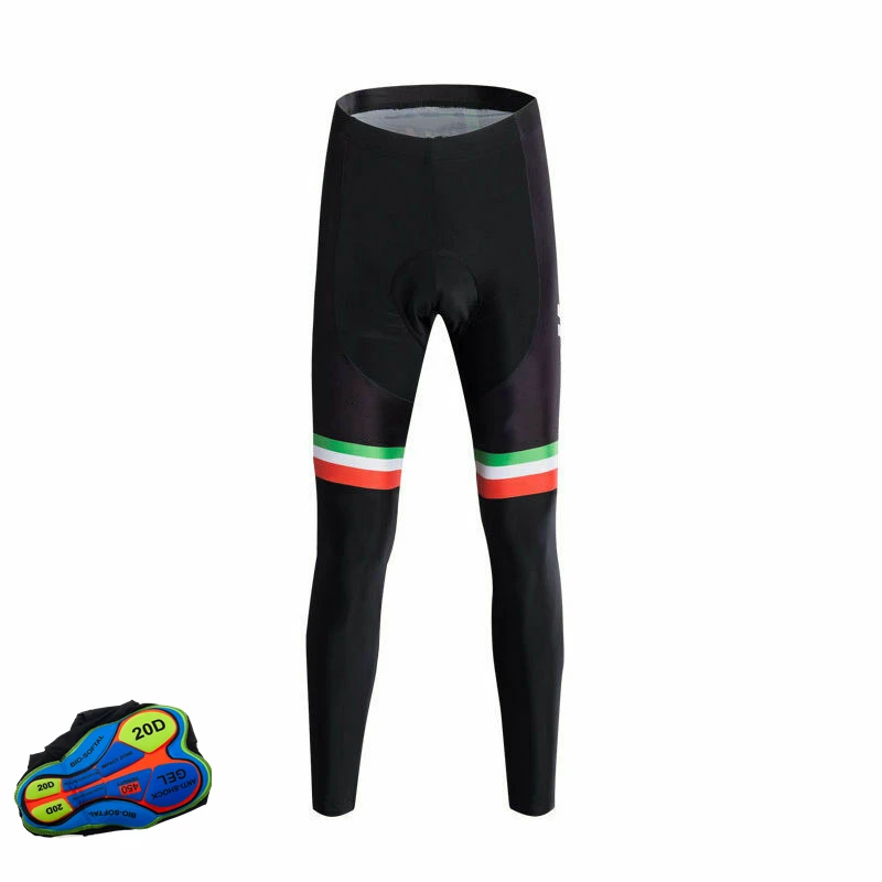 Professionally Triathlon Mountain Bike Breathable Gel Padded Tights Shockproof Bicycle Long Pants Cycling Bibs Trousers