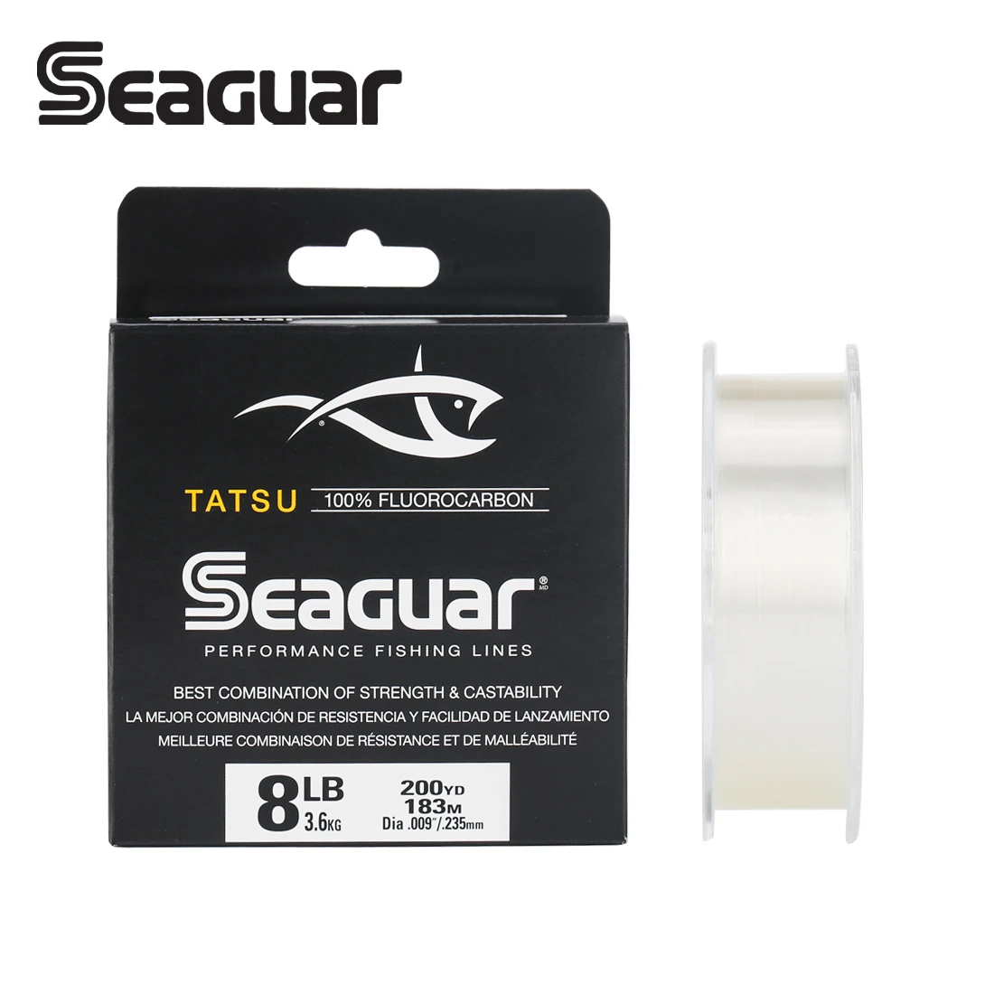 SEAGUAR TATSU Fluorocarbon Fishing Line Linhas Pesca 183M Carbon Fiber JAPAN Monofilament Freshwater Fishing Tackle 6LB-12LB