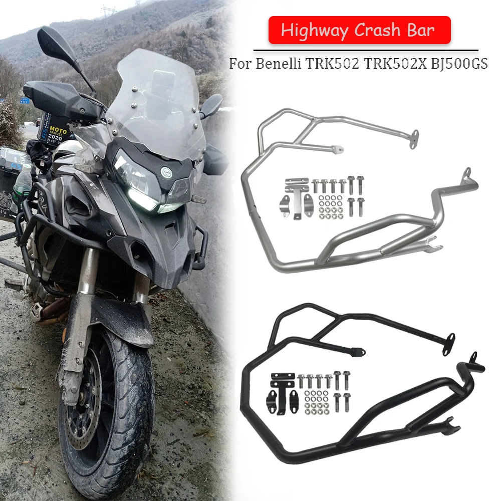 

Motorcycle Protector Engine Guard Crash Bars Frame Protection Bumper For Benelli TRK502 TRK520X TRK 502 502X BJ500GS 2021 2019