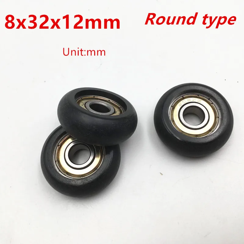 10 Buah 608zz Bantalan POM Dilapisi Roda Rol Pelari Tunggal 8*32*12Mm Roda Rol Bantalan Rol untuk Furnitur Gratis Pengiriman