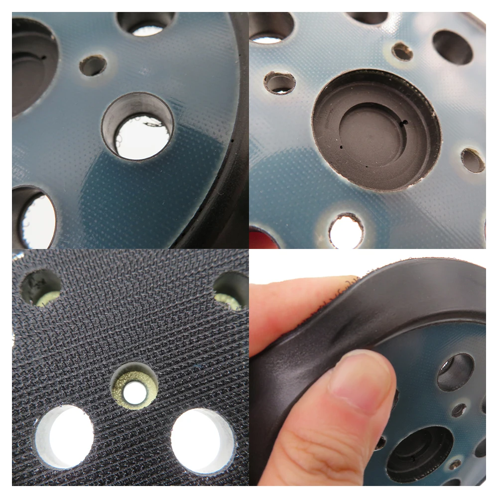 Imagem -06 - Substituição Lixar Pads para Ryobi Universal Hook And Loop Sander Pad Orbital Backing Plates Buracos 030157001018