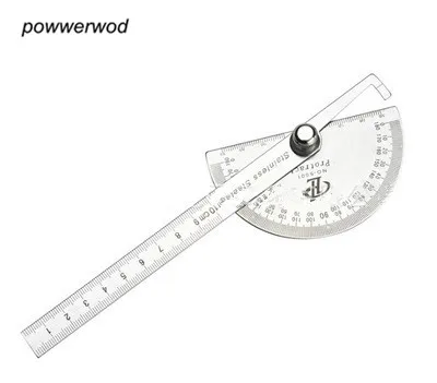 

Stainless Steel 180 degree Simple protractor Measuring Ruler