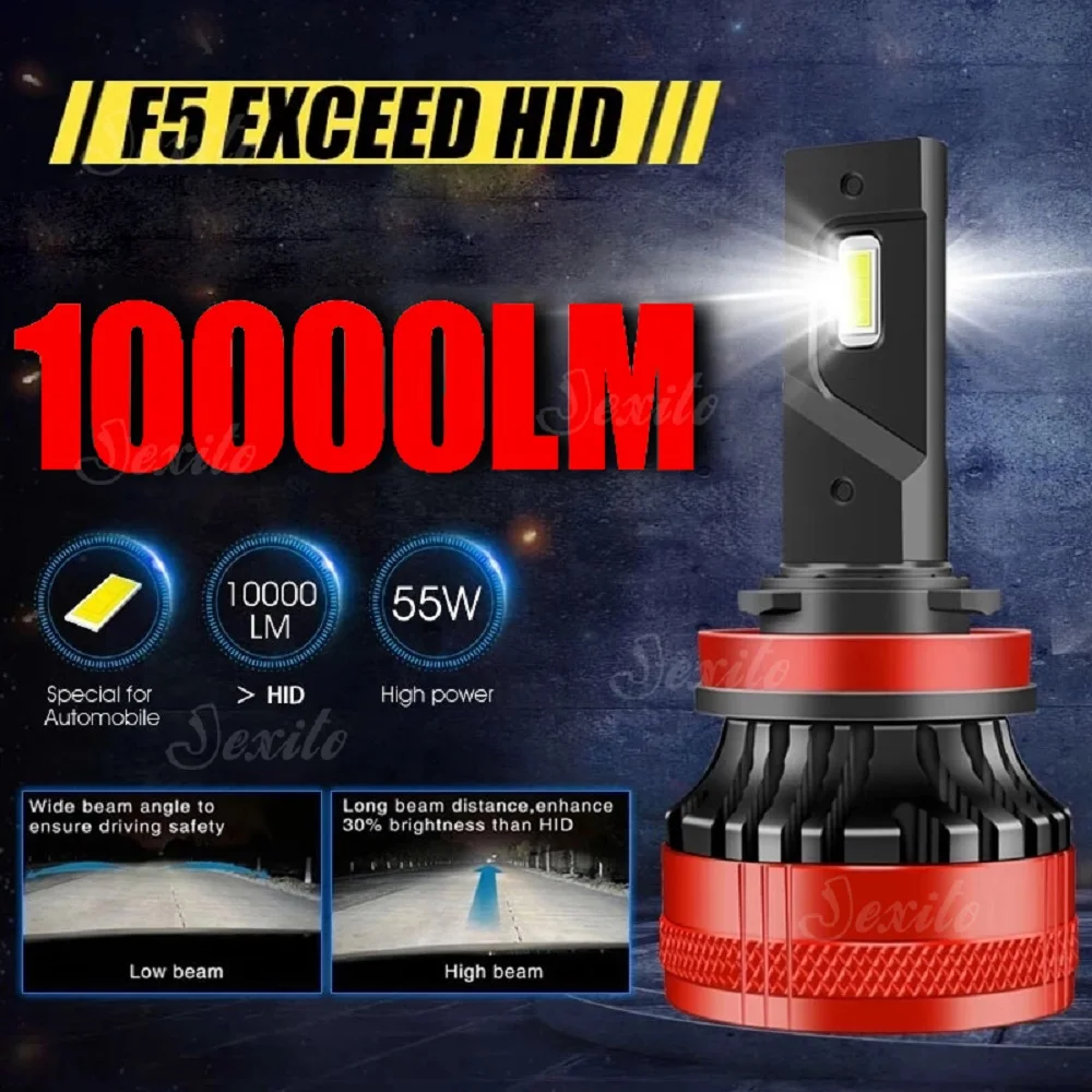 F5 110W H7 led headlight H11Car lamps Auto fog lights led  bulb High Power 10000LM running lights for ford honda Car accessories