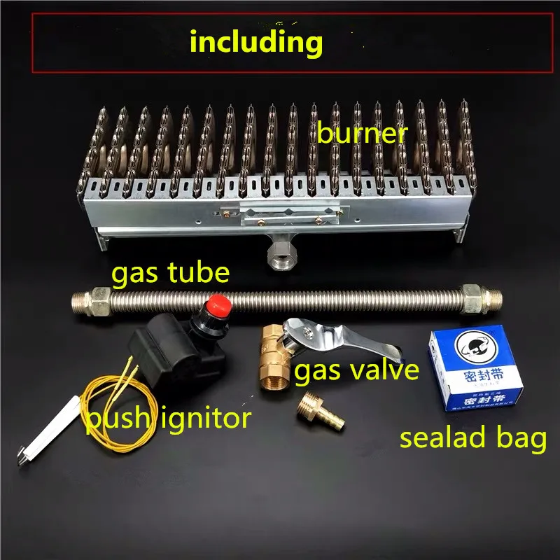 Rows Burner for Kitchen Cooking, Noodle Cooker, Steamer Furnace, Steam Cabinet