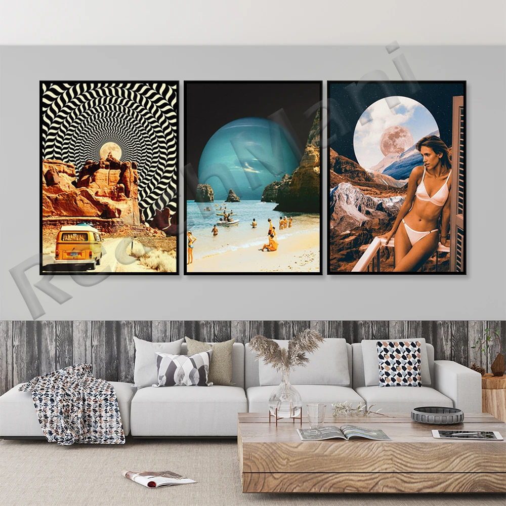 Road trip poster,Space girl poster, high quality print, home decor, wall art, contemporary poster, gallery wall, art print