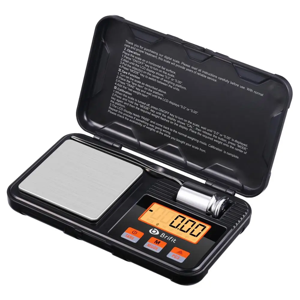 Balanza joyería digital 0,01-200g acero inoxidable portátil precisión