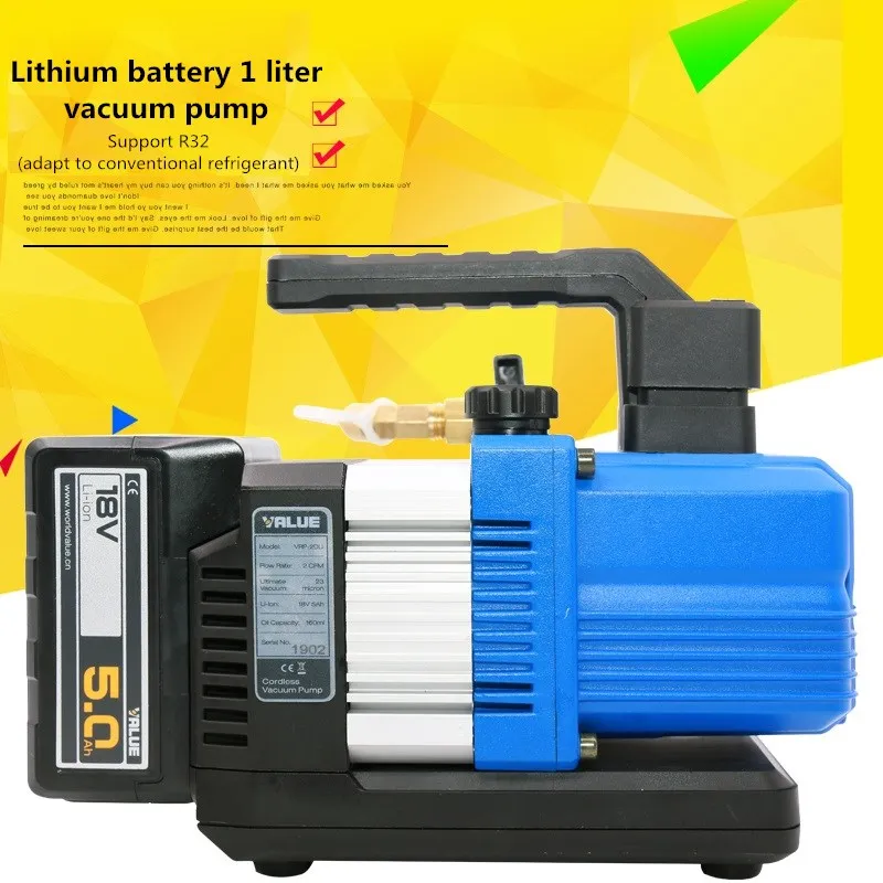 220V 180W 18V VRP-2DLi Vacuum Pump Brushless DC Lithium Battery Vacuum Pump Air Extractor Refrigeration Air Conditioner R32