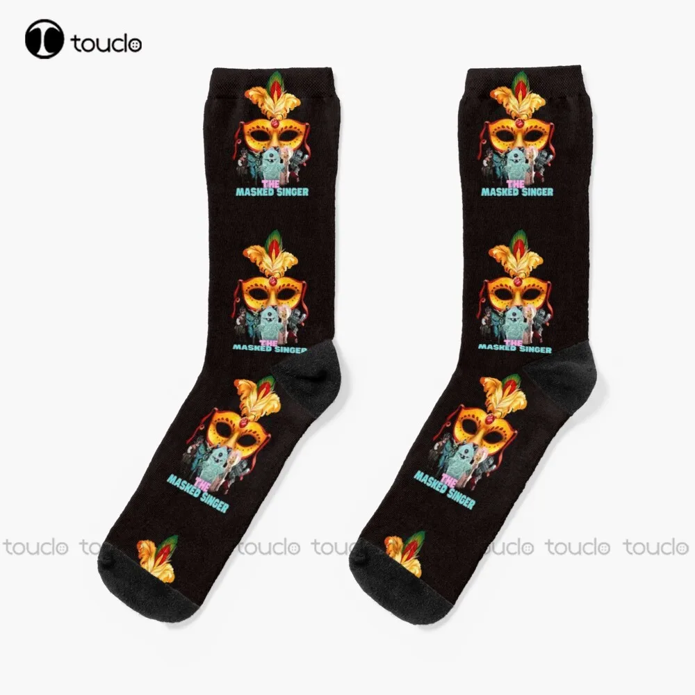 The Masked Singer Socks Cartoon Socks Personalized Custom Unisex Adult Teen Youth Socks 360° Digital Print Christmas Gift