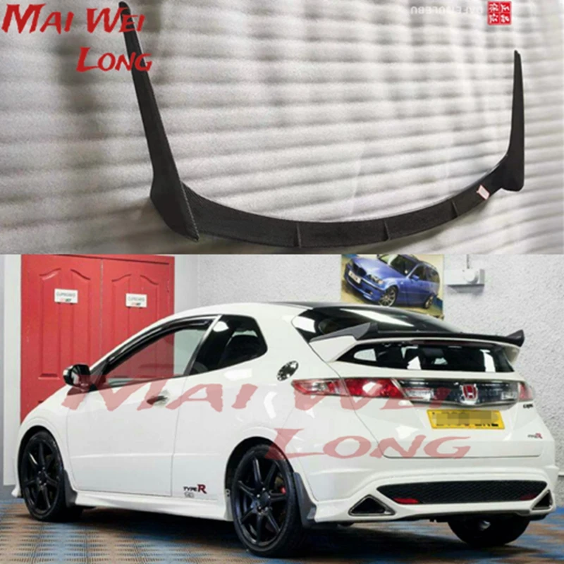 Voor Civic FN2 2007-2011 Typer R Seeker Spoiler Carbon Fiber Glas Kofferbak Vleugel Lip FN2 Staart Decoratie spoiler Wing Racing