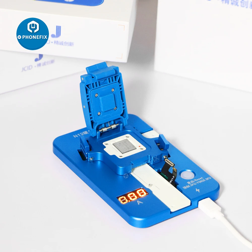JC N12 N6-N14 Programmer NAND Restoring Testing Fixture for IPhone 6-14 Motherboard Repair Hard Disk Flashing One-key Into DFU