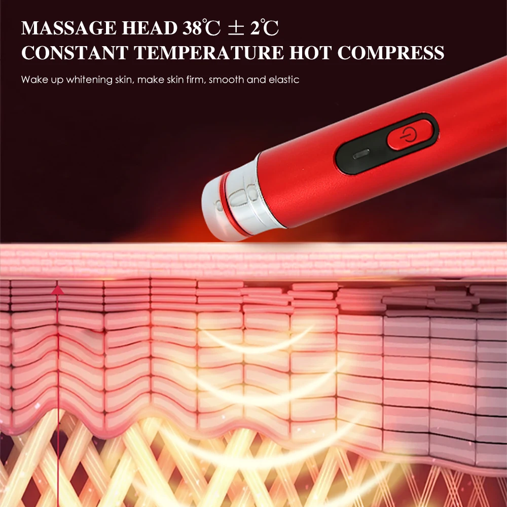 Eye Massager Electric Pen Anti Wrinkle Around Face Massagers Band Anti Dark Circle Skin Care Tool Lift Eyes Tapes Beauty Devices