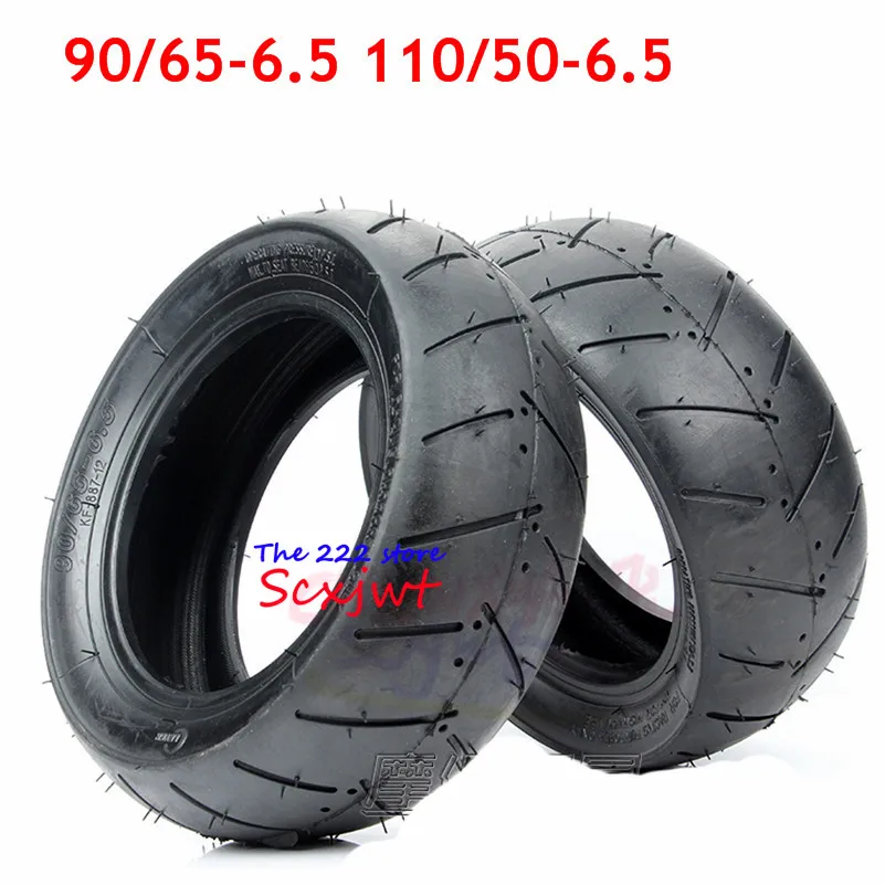 11 Inch 90/65 -6.5 Front Vacuum Tire or 110/50-6.5 Rear Tubeless Tyre for 47-49cc Mini Dirt Bike E Scooter  Moto Wheel Parts