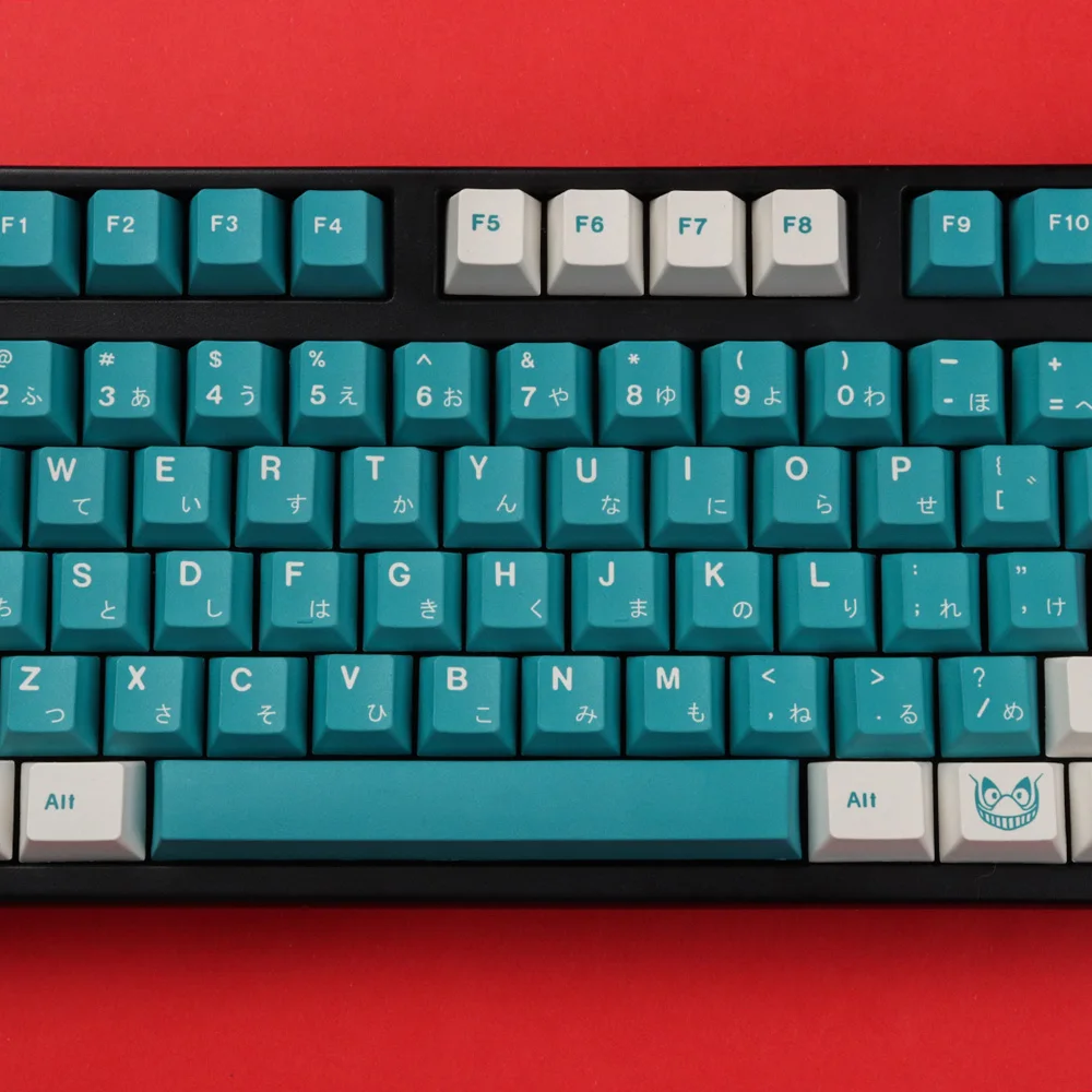 Gmk deku 129 teclas de cereja perfil pbt keycap dye-sub inglês personalizado personalidade keycaps para teclado mecânico gaming 61/64/68