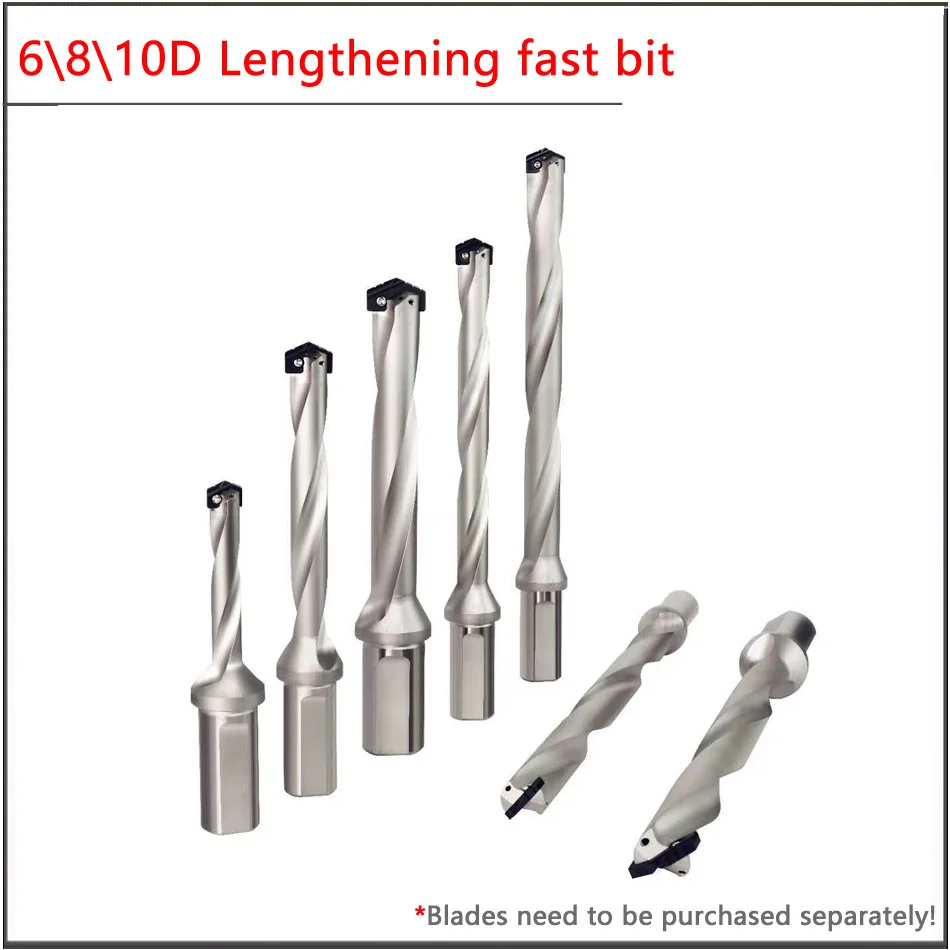 Deep Cavity Processing Gun Drill D13-24.5m 30-35mm 35-48mm 6D/8D/10D/12D Lengthening Fast Shovel Bit Deep Hole Machining Tools