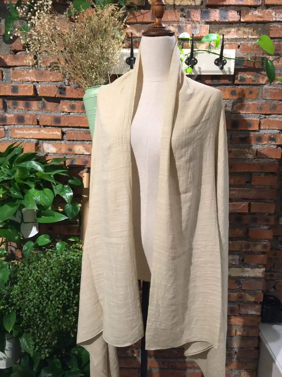 Autumn and Winter Cotton Solid Scarfs For Ladies 150*190 Cotton Hijab Scarf