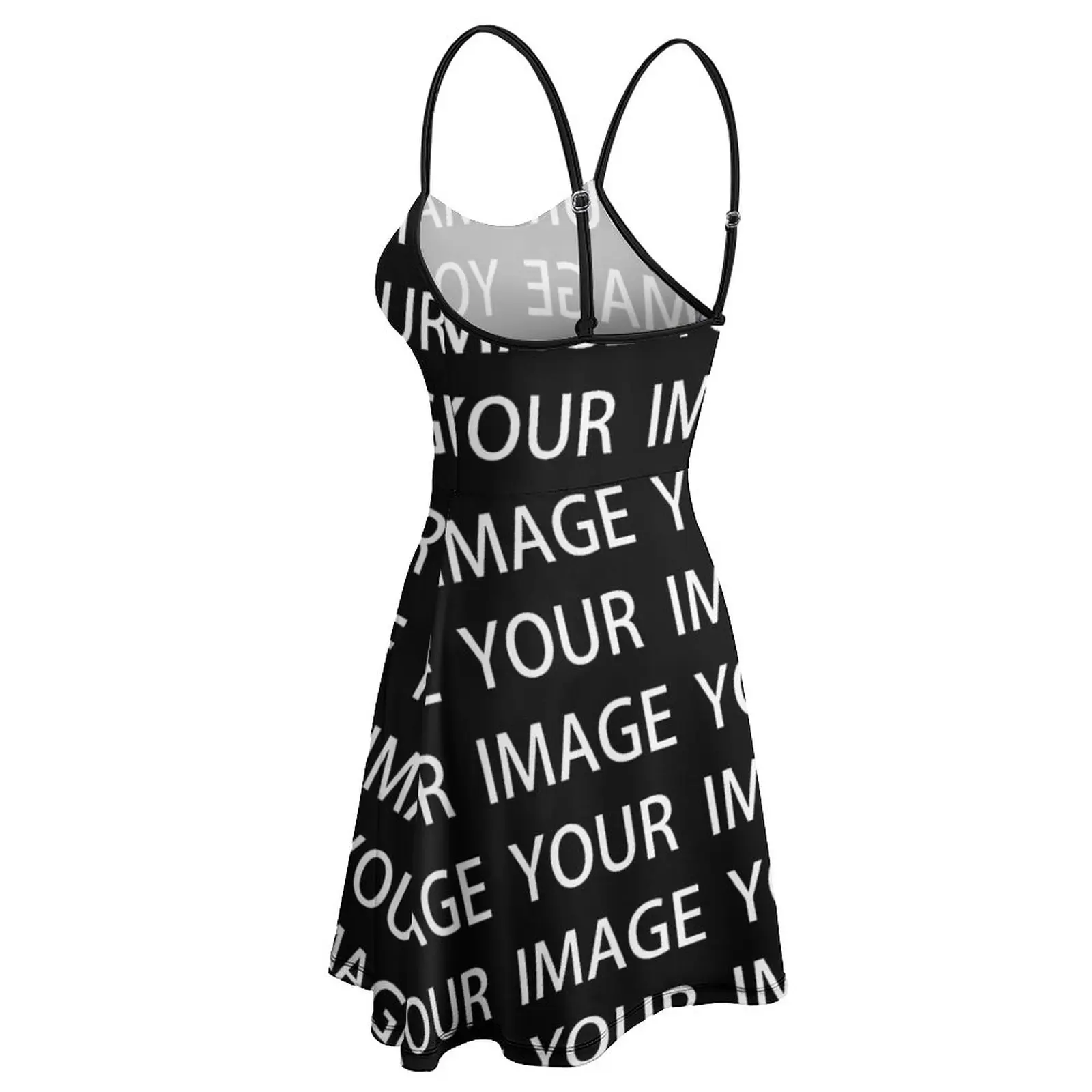 Your Image Custom Made Dress Suspender Custom Design Your Own Short Polyester Bodycon Female Customized Printed Dress