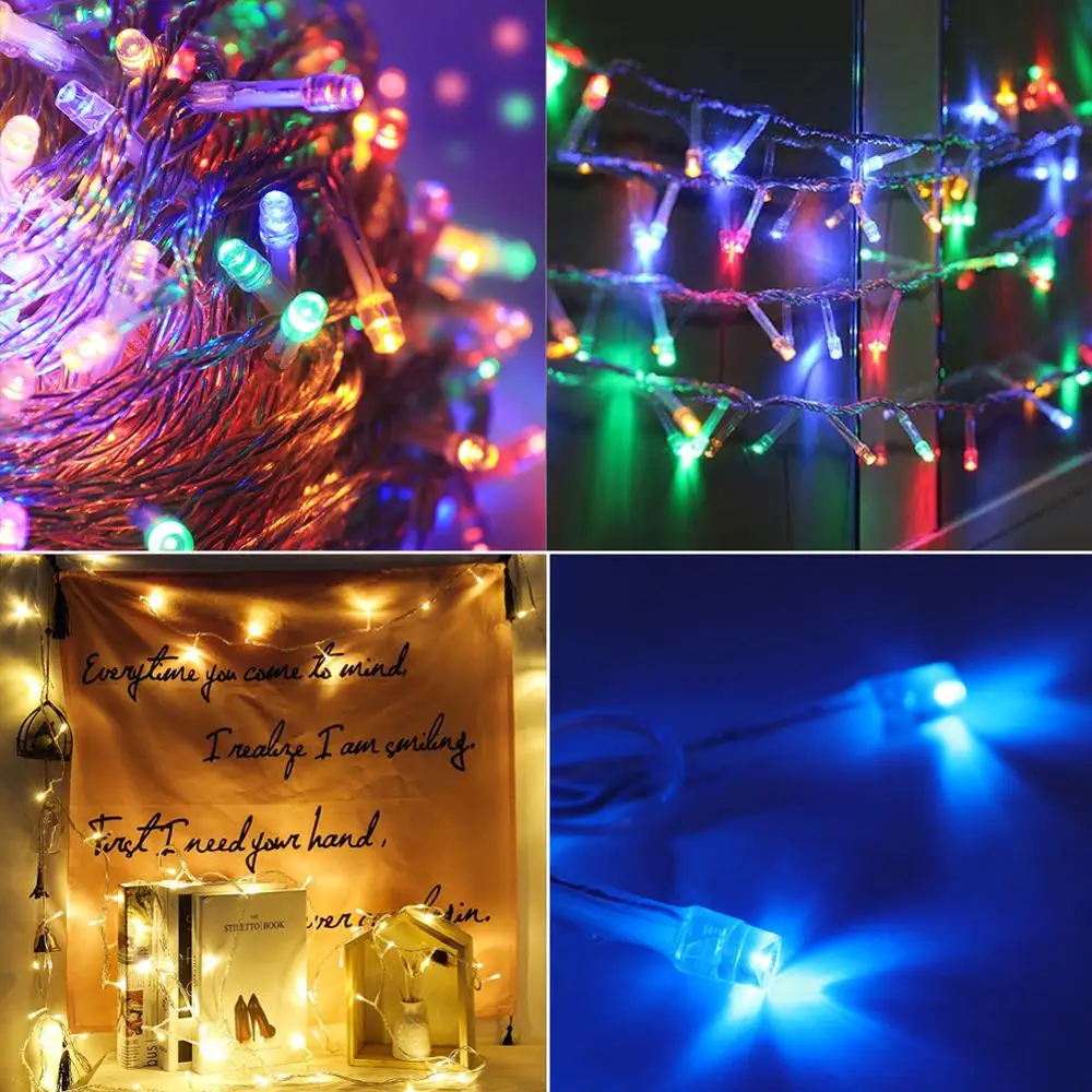 10m 20m 100m LED String Light Xmas Outdoor Christmas Lights 12V DC Dimmable Waterproof Fairy Light Wedding Party Holiday Lights