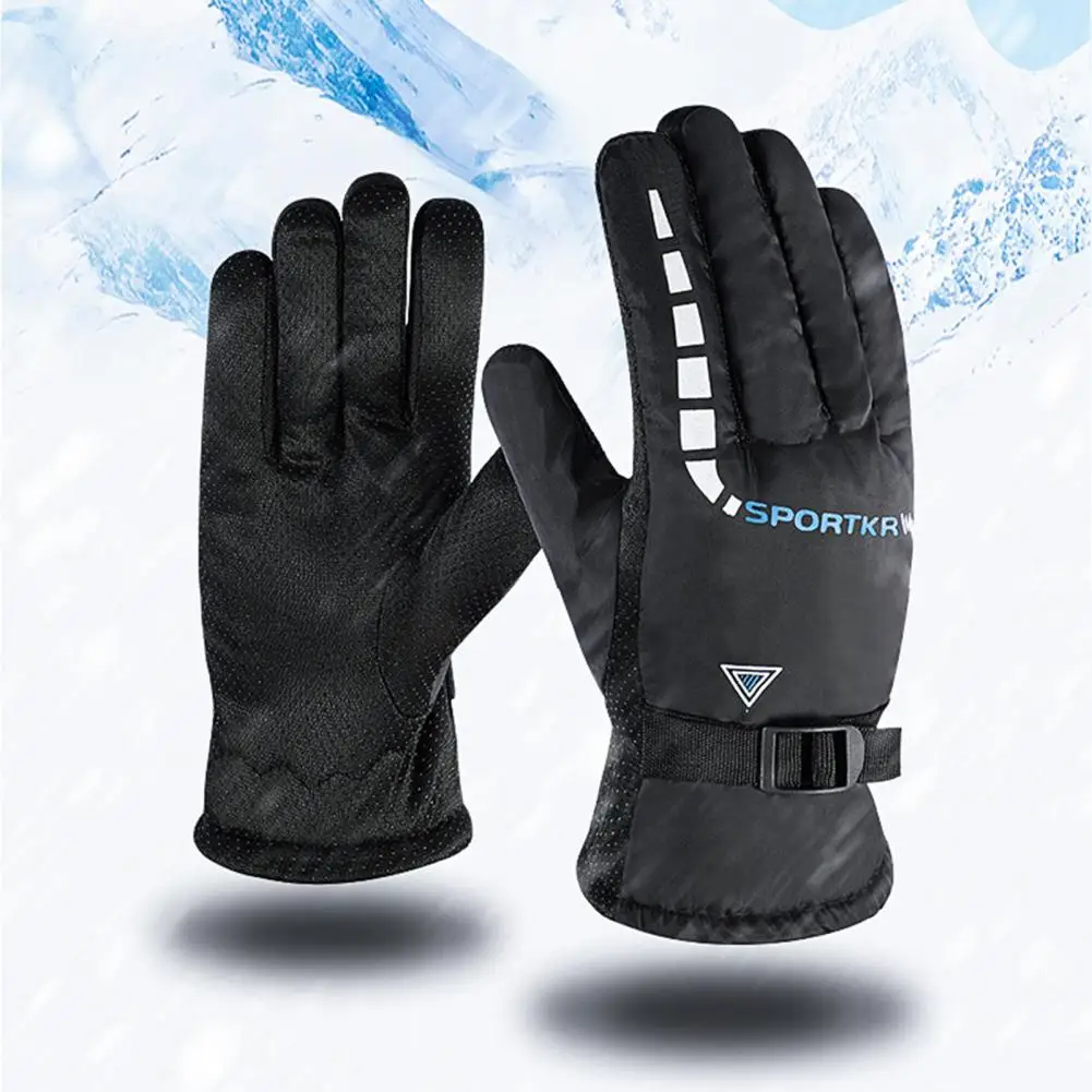 Riding Gloves Comfortable Ski Gloves Tear Resistant High Sensibility  Durable Snowboard Ski Polyester Gloves